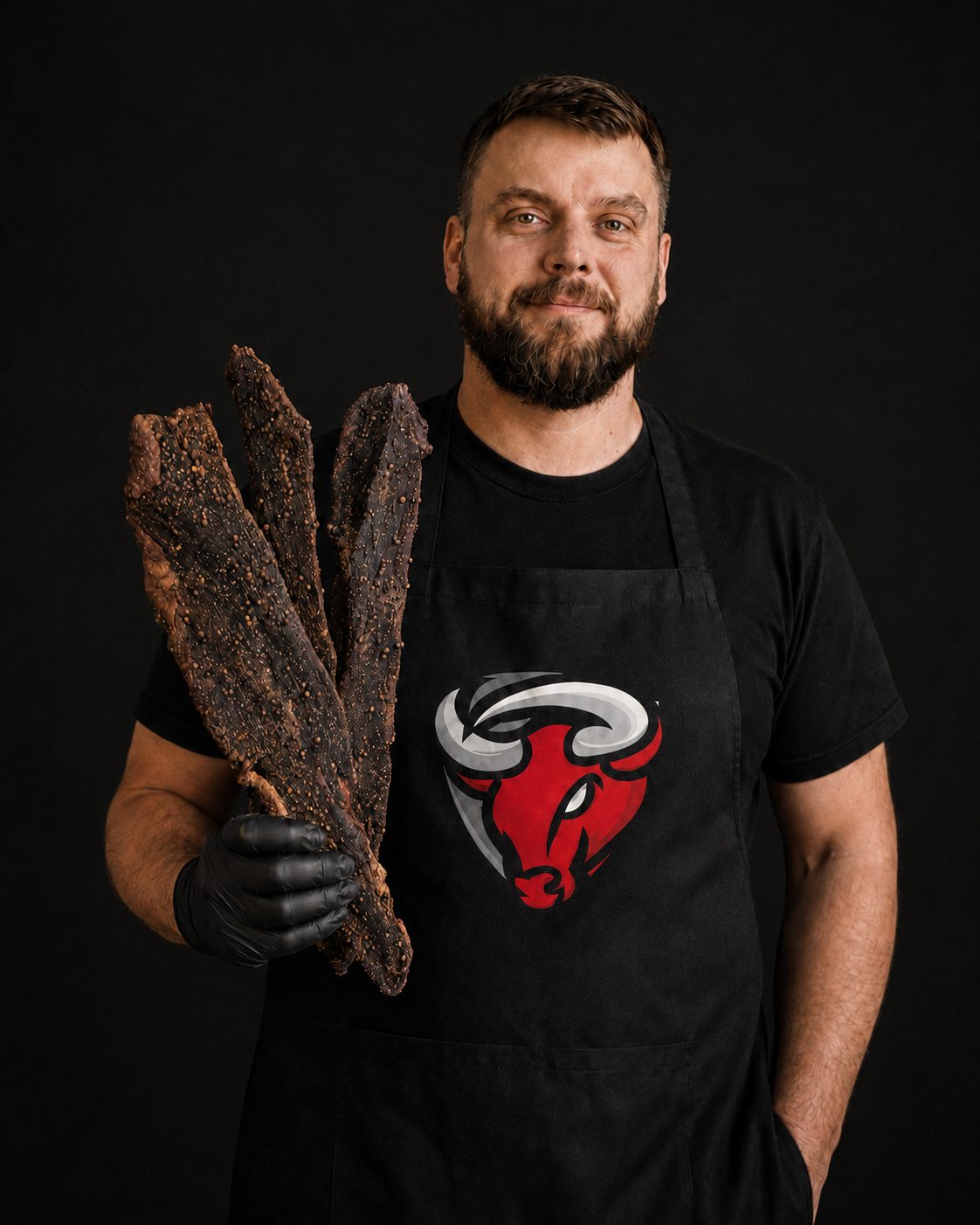MeatCraft biltong maker holding whole biltong in the UK